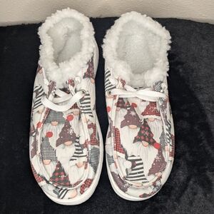 Cozy Christmas Gnome Casual Shoes - Sherpa Lined